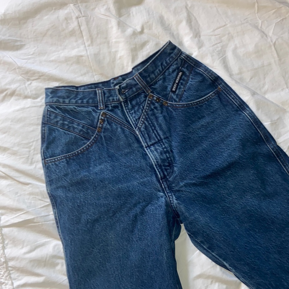 Vintage Rocky Mountain bareback jeans.